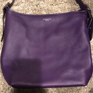 Coach new purple bucket purse